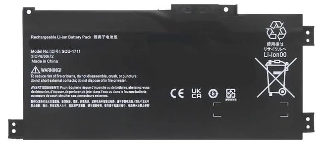 Alt view image 5 of 5 - Battery for Thunderobot 911 Air Master/SQU-1711/1718 & Hasee S7-TA5NB/TA7NB 15.4V 41.4Wh, High Capacity Li-ion, 1-Year Warranty