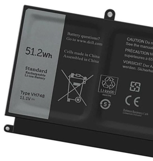 Alt view image 2 of 5 - Laptop Battery for Dell Vostro V5460 V5470 V5480 V5560 P41G 14-5439 VH748 11.1V 44Wh 6-Cell Li-ion Compatible with Dell Inspiron 14-5439, Precision M2800 12-Month Warranty