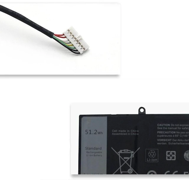 Alt view image 3 of 5 - Laptop Battery for Dell Vostro V5460 V5470 V5480 V5560 P41G 14-5439 VH748 11.1V 44Wh 6-Cell Li-ion Compatible with Dell Inspiron 14-5439, Precision M2800 12-Month Warranty