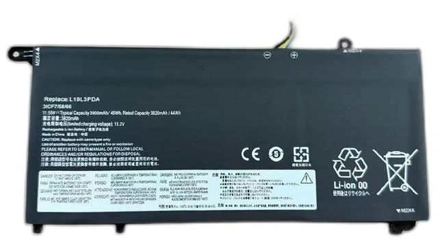 Main image of Battery for Lenovo K4E-ARE K4E-ITL E4-ITL E5-ITL L19L3PDA L19M3PDA 11.4V 45Wh/48Wh Laptop Battery High Capacity, Fast Shipping, 12-Month Warranty