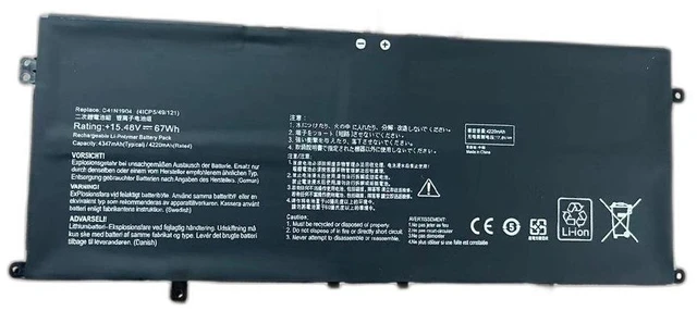 Main image of Battery for ASUS UXF3000E U4700E U4700J/I U3700J C41N1904 11.55V 50Wh 1-Year Warranty