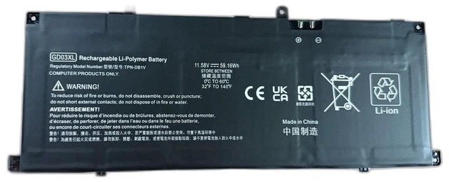Main image of Battery for HP Envy x360 14 N66215-005 HSTNN-AB1E GD03XL 11.55V 43Wh Laptop Battery 1-Year Warranty