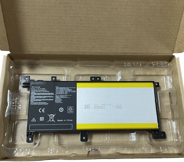 Alt view image 2 of 3 - Battery for ASUS FL5900U C21N1509 A556U K556U X556U F556U Series 11.4V 38Wh 3800mAh, High Capacity, 2-Year Warranty