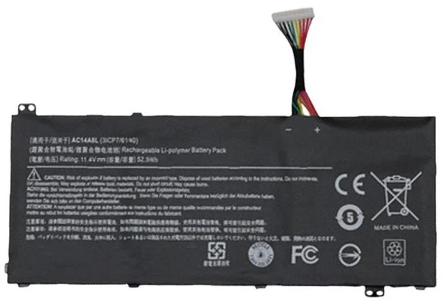 Main image of Battery for Acer Aspire VN7-571, VN7-591G, VN7-592G, VN7-791 Series - AC14A8L, 15.2V 4420mAh 54Wh, Li-ion, High Capacity, 1-Year Warranty