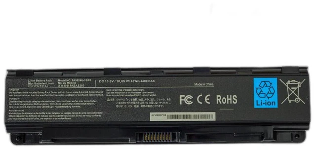 Main image of Battery for Toshiba PA5024U-1BRS PA5023 PA5025 PA5026 PA5027 Series 10.8V 4400mAh 48Wh Li-ion, High Capacity, 1-Year Warranty