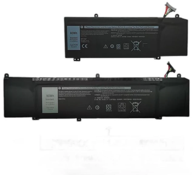 Alt view image 2 of 5 - Battery for Alienware M15 M17 R1 P79F 1F22N XRGXX 11.4V 60Wh, Compatible with Alienware M15 R1/M17 R1 Series, 1-Year Warranty