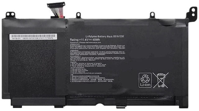 Main image of New Battery for ASUS C31-S551 V551L V551LA R553L K551LN B31N1336 15.4V 44Wh Li-ion, High Capacity, 1-Year Warranty
