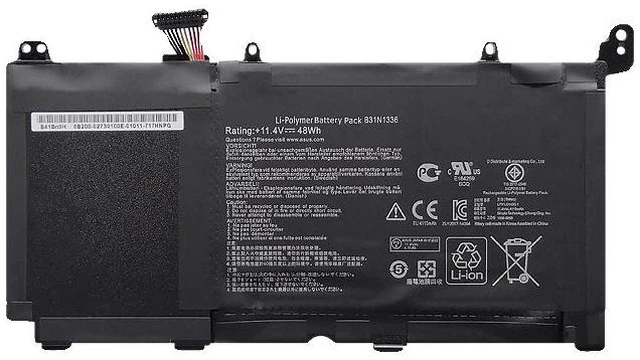 Alt view image 5 of 5 - New Battery for ASUS C31-S551 V551L V551LA R553L K551LN B31N1336 15.4V 44Wh Li-ion, High Capacity, 1-Year Warranty