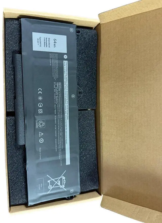 Alt view image 2 of 3 - Battery for Dell Precision 3561 3571 3581 3470 Laptop 11.4V 54Wh GRT01, 3-Cell Li-ion, Compatible with 0GRT01, High Capacity & Long Life, 12-Month Warranty