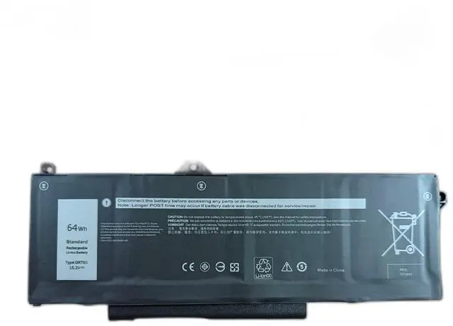 Main image of Battery for Dell Precision 3561 3571 3581 3470 Laptop 11.4V 54Wh GRT01, 3-Cell Li-ion, Compatible with 0GRT01, High Capacity & Long Life, 12-Month Warranty