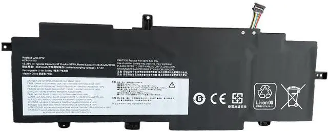 Main image of Laptop Battery for Lenovo ThinkPad T14s Gen2 L20M4P72 L20C4P72, 11.55V 48Wh, Replacement for FRU 5B10W13944 5B10W13945, 12-Month Warranty