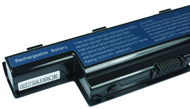 Alt view image 3 of 5 - Laptop Battery for Acer Aspire 4741G 4743G 4752G 4738G 5750G E1-471G E1-571G, 11.1V 4400mAh 48Wh, Replaces AP11B3K AP11B8K, 1-Year Warranty