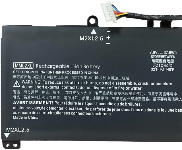 Alt view image 2 of 3 - Battery for HP Pavilion 13-an0001TU an1017TU TPN-Q214 MM02XL, 11.55V 42Wh, Compatible with HSTNN-LB6X HSTNN-DB6X, 2-Year Warranty