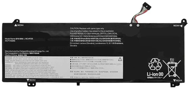 Main image of New Laptop Battery for Lenovo ThinkBook 14 G2 G3 ITL/ARE/ACL, ThinkBook 15 G2 G3 ITL/ARE/ACL, L19C4PDB, L19M4PDB, 11.55V 4550mAh 52.5Wh, High Capacity, 12-Month Warranty
