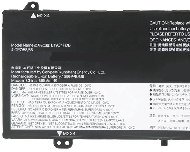Alt view image 2 of 5 - New Laptop Battery for Lenovo ThinkBook 14 G2 G3 ITL/ARE/ACL, ThinkBook 15 G2 G3 ITL/ARE/ACL, L19C4PDB, L19M4PDB, 11.55V 4550mAh 52.5Wh, High Capacity, 12-Month Warranty