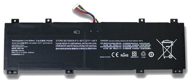 Alt view image 2 of 3 - Laptop Battery for Lenovo NC140BW1-2S1P 0813002 100S-14IBR 100S-14IBY 100S-11IBY, 7.6V 3450mAh 26Wh, 2-Cell, 30-Day Warranty