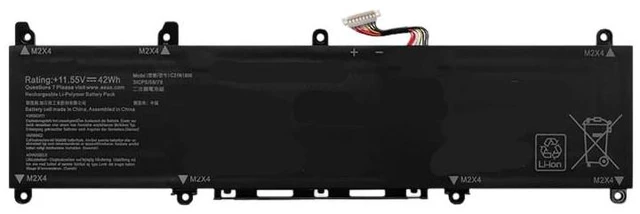 Main image of Battery for ASUS ADOL13U ADOL13F S330FA S330UA C31N1806, 11.55V 42Wh, Compatible with VivoBook S13 Series, 2-Year Warranty