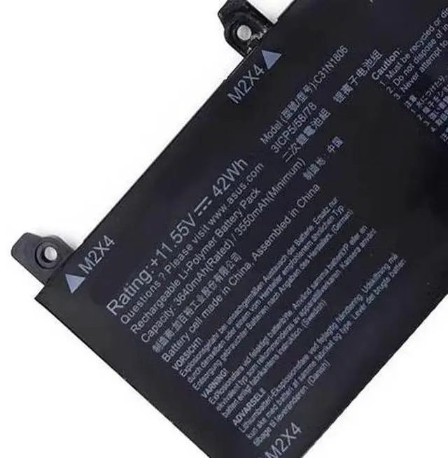 Alt view image 3 of 5 - Battery for ASUS ADOL13U ADOL13F S330FA S330UA C31N1806, 11.55V 42Wh, Compatible with VivoBook S13 Series, 2-Year Warranty