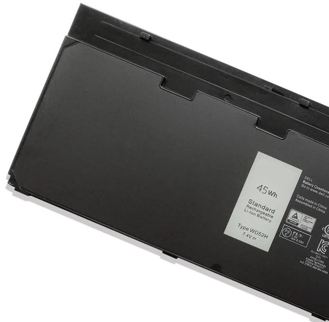 Alt view image 2 of 5 - Battery for Dell Latitude E7240 E7250 E7450, 11.4V 58Wh WD52H P22S, High Capacity, 1-Year Warranty