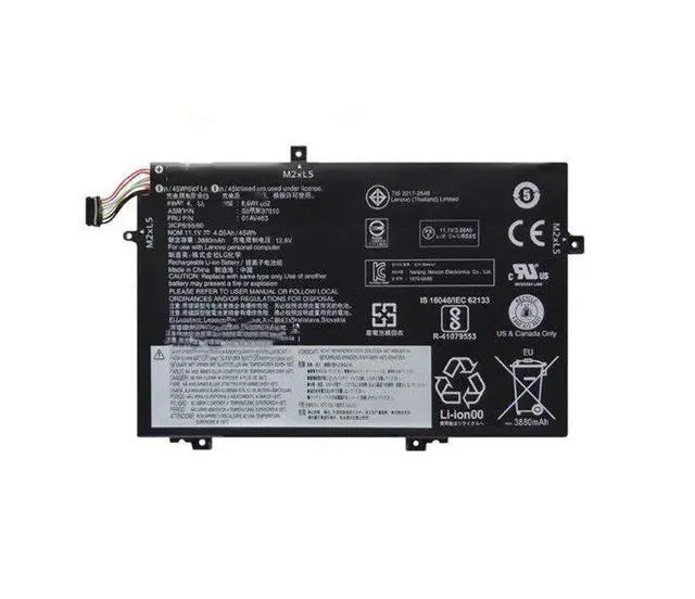 Main image of Laptop Battery for Lenovo ThinkPad L480 L580 E480 E485 E585 01AV463 L17M3P52, 11.4V 48Wh, High Capacity, 1-Year Warranty