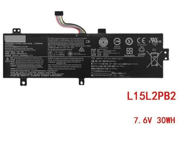 Main image of Laptop Battery for Lenovo Xiaoxin 310-14ISK/IKB, L15L2PB2, 11.4V 52Wh, Compatible with 5B10L46786 5B10L46787 L15M2PB2, High Capacity 2-Year Warranty