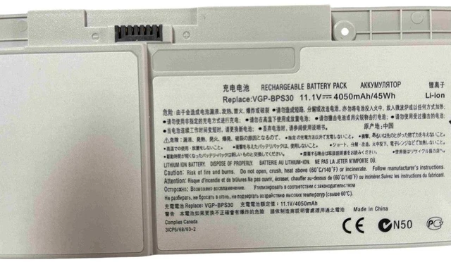 Alt view image 3 of 3 - Battery for Sony VGP-BPS30, SVT131A11T, B11T, A11W, SVT111A11WP 11.1V 4400mAh, High Capacity, 1-Year Warranty