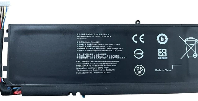 Alt view image 3 of 3 - Battery for Razer Blade Stealth 13 RZ09-0281 / RZ09-0310 / RZ09-0327, RC30-0281, 11.55V 53.6Wh, High Capacity Li-ion, 2-Year Warranty