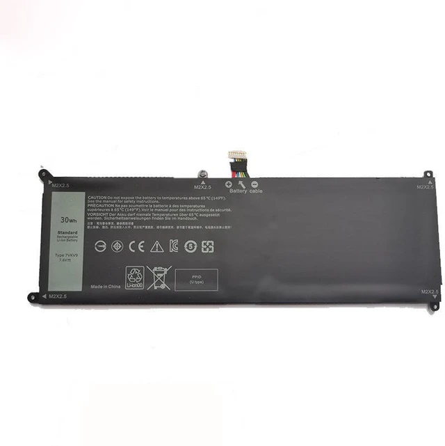 Main image of Battery for Dell XPS 12 9Q23 7275 9250 7VKV9 9TV5X 7.6V 39Wh High Capacity, 12-Month Warranty