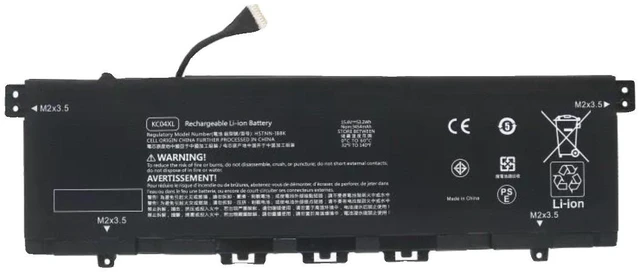 Alt view image 5 of 5 - Battery for HP TPN-W133 W136 W144, HSTNN-IB8K/DB8P, KC04XL 11.55V 41.7Wh, High Capacity, 1-Year Warranty