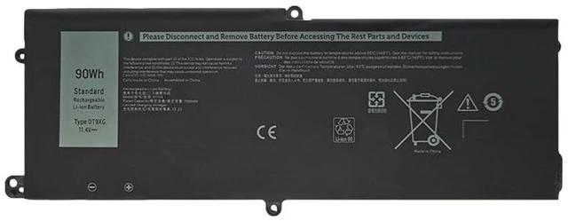 Main image of New Battery for Dell Alienware Area-51m R1 R2 ALWA51M P38E DT9XG 15.2V 68Wh 6-Cell Li-ion, Compatible with 0DT9XG, 0P38E, High Capacity, 12-Month Warranty