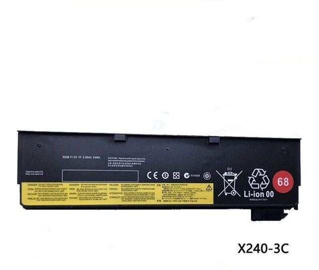 Main image of 3-Cell 10.8V/11.1V 24Wh Battery for Lenovo ThinkPad X240 X250 X260 X270 T440 T450 T460 T470P FRU 00HW028/029/030/031/032