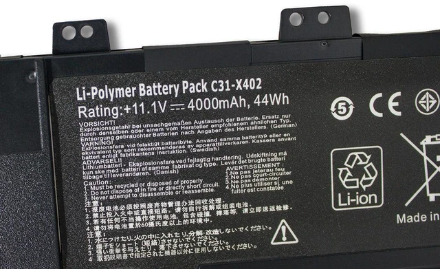 Alt view image 3 of 3 - Battery for ASUS VivoBook S300 S300C S400 C31-X402 11.1V 4400mAh 48Wh, Compatible with C31N1402 C31-X402 Series, 12-Month Warranty