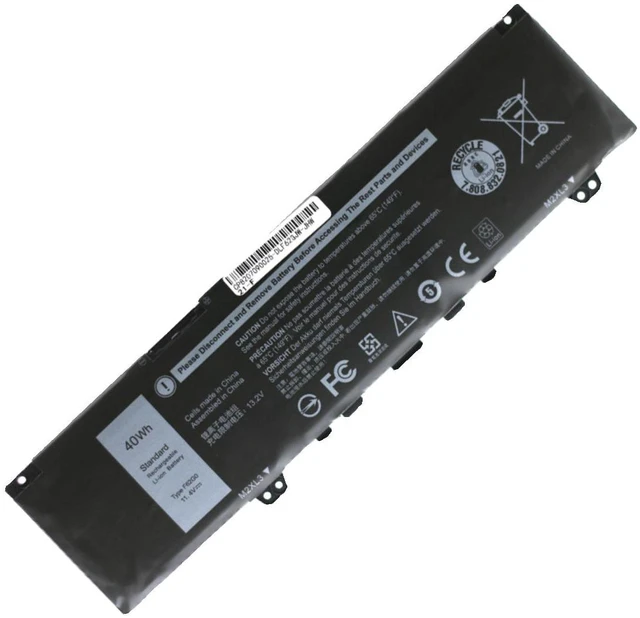 Alt view image 5 of 5 - Laptop Battery for Dell Inspiron 13 7370 7380 7373 5370 Vostro 5370 F62G0 11.4V 38Wh, High Capacity, 1-Year Warranty