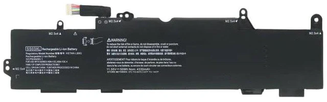 Main image of Battery for HP 730 735 740 745 830 840 846 G5 G6 Series 11.55V 57Wh SS03XL High Capacity, 1-Year Warranty
