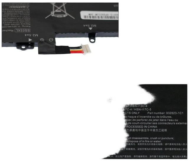 Alt view image 2 of 5 - Battery for HP 730 735 740 745 830 840 846 G5 G6 Series 11.55V 57Wh SS03XL High Capacity, 1-Year Warranty