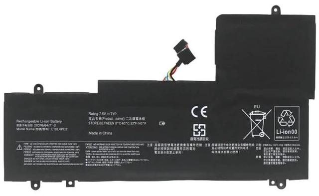 Main image of Battery for Lenovo Yoga 710-14ISK / 14IKB L15M4PC2 L15L4PC2 7.6V 48Wh High Capacity, Compatible with L15S4PC2 L15C4PC2 L15D4PC2, 12-Month Warranty