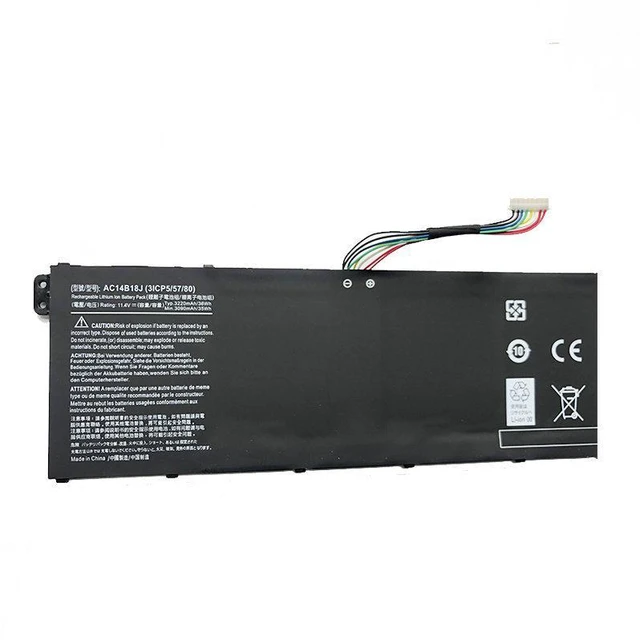 Main image of Laptop Battery for Acer Aspire A315-55 N18Q13 AC14B18J AC14B13J 11.4V 4550mAh 48Wh, High Capacity, 1-Year Warranty
