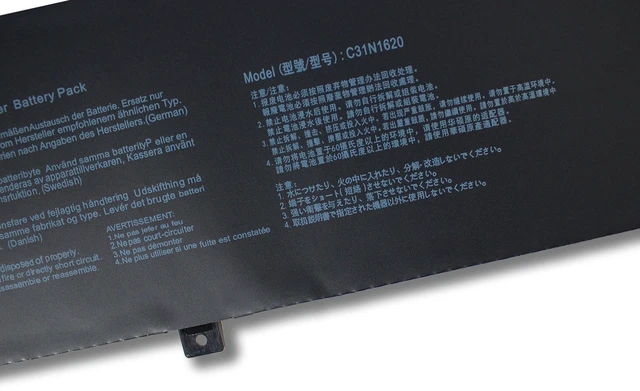 Alt view image 3 of 3 - Laptop Battery for ASUS U4100U UX430UQ UX430UQ-GV015T C31N1620 7.6V 48Wh 3-Cell Li-ion