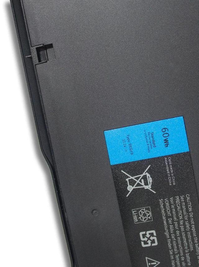 Alt view image 3 of 3 - Battery for Dell 9KGF8 Latitude E6430U E6510U XX1D1 11.1V 4400mAh, Compatible with Dell XT2 PP11S, High Capacity, 12-Month Warranty
