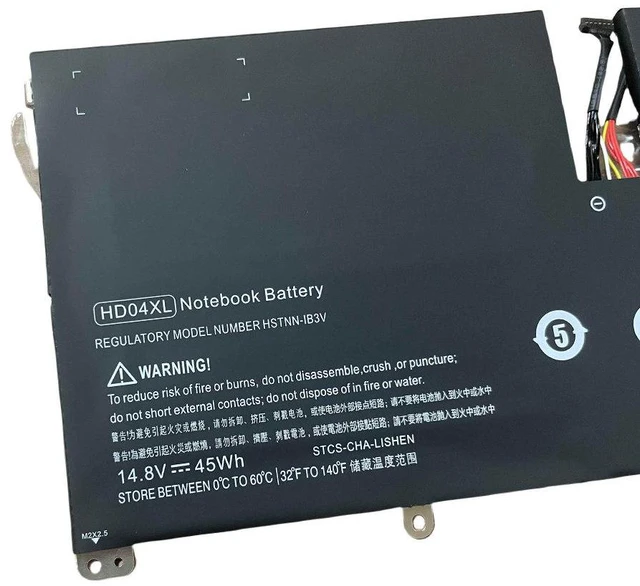 Alt view image 3 of 3 - Laptop Battery for HP HSTNN-IB3V HD04XL TPN-C104 11.55V 41Wh, Compatible with HP Pavilion x360 14-ba000 / 15-bk000 Series, 1-Year Warranty