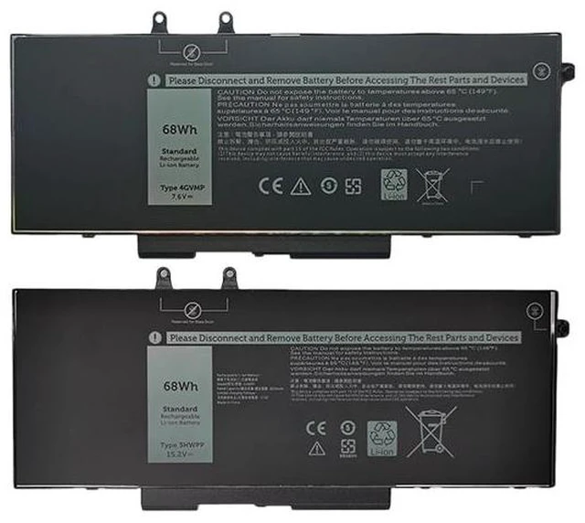 Alt view image 2 of 5 - Battery for Dell Latitude 5401 5410 3541 3551 3HWPP 4GVMP 11.4V 68Wh 6000mAh, High Capacity, 2-Year Warranty