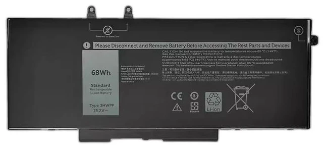Alt view image 3 of 5 - Battery for Dell Latitude 5401 5410 3541 3551 3HWPP 4GVMP 11.4V 68Wh 6000mAh, High Capacity, 2-Year Warranty