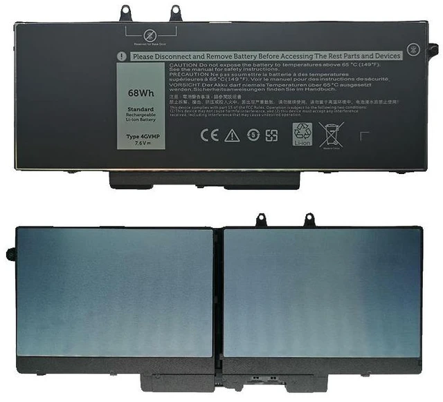 Alt view image 5 of 5 - Battery for Dell Latitude 5401 5410 3541 3551 3HWPP 4GVMP 11.4V 68Wh 6000mAh, High Capacity, 2-Year Warranty