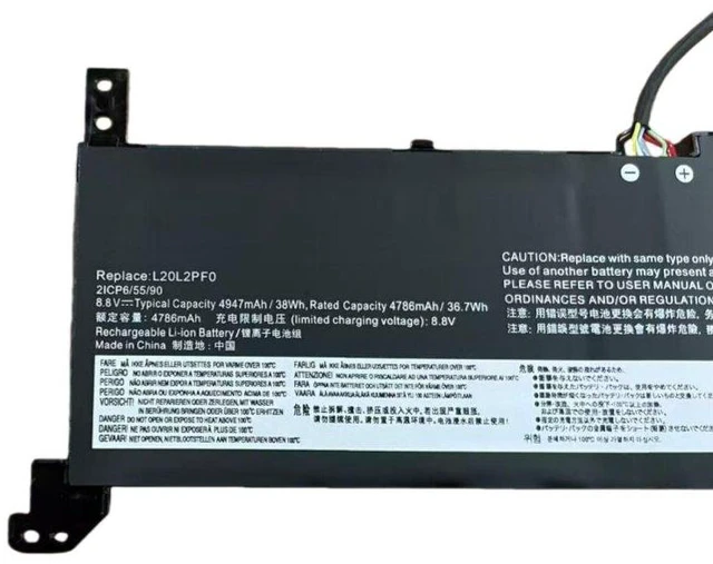 Alt view image 2 of 3 - Laptop Battery for Lenovo V14 V15 Gen 2 14S ITL, 11.55V 45Wh L20M2PF0 L20L3PF0, High Capacity 5200mAh, 12-Month Warranty