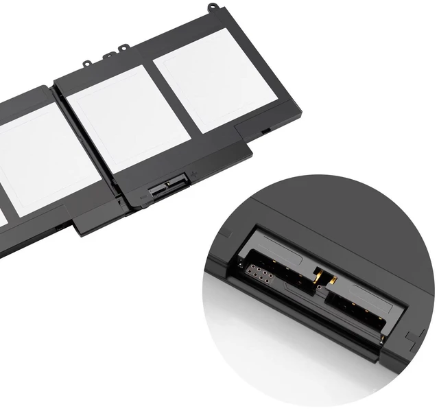 Alt view image 3 of 5 - Battery for Dell Latitude P48G 3350 3160 E5450 E5550 RYXXH G5M10 11.4V 42Wh, High Capacity, 1-Year Warranty