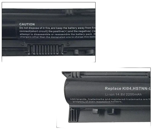 Alt view image 2 of 5 - Battery for HP TPN-Q158 Q159 Q160 Q161 HSTNN-LB6S DB6T KI04 11.55V 41.7Wh 3650mAh, High Capacity, 12-Month Warranty