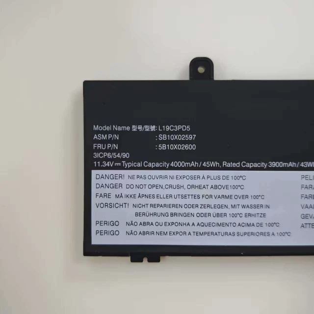 Alt view image 2 of 3 - New Laptop Battery for Lenovo ThinkPad E14 E15 Gen 2 3 4 (2021 Model) L19M3PD5 11.55V 39Wh High Capacity, Fast Shipping, 12-Month Warranty