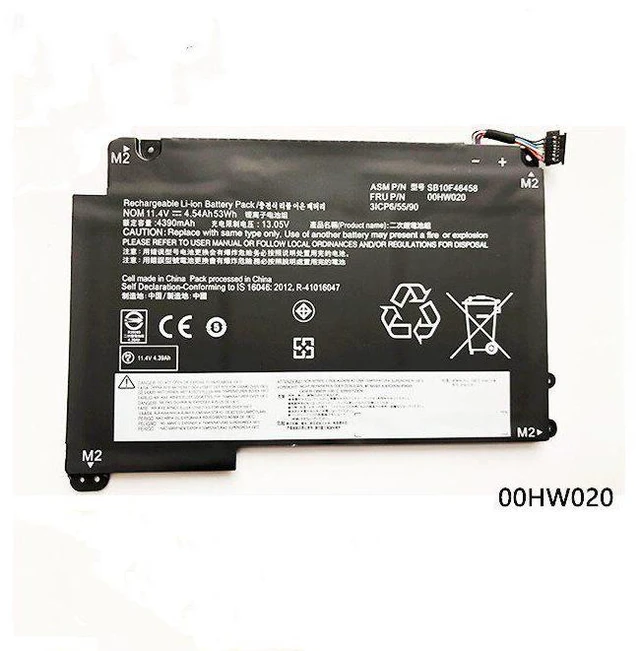 Main image of Laptop Battery for Lenovo YOGA 14 YOGA 460 00HW020 00HW021 SB10F46458 14.4V 46Wh Li-ion, High Capacity, 1-Year Warranty