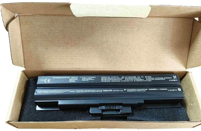 Alt view image 2 of 3 - Laptop Battery for Sony VGP-BPS13A/B, VGP-BPS13/Q, VGP-BPS13/S, VGP-BPS21A 11.1V 4400mAh / 48.8Wh, High Capacity, 1-Year Warranty
