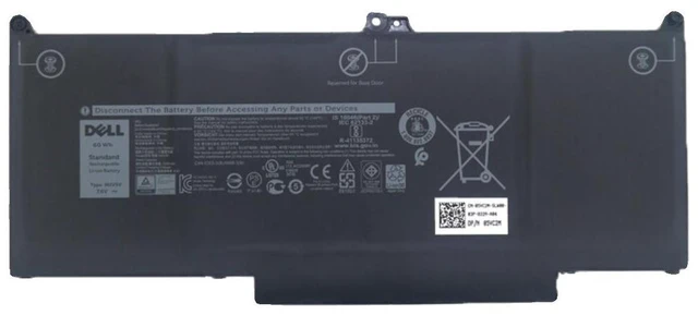 Alt view image 5 of 5 - New Laptop Battery for Dell Latitude 13 5300 7300 7400 5310 Series 11.4V 53Wh MXV9V, Compatible with 0MXV9V, 451-BCYP, 451-BCYN, 451-BCYQ, 1 Year Warranty